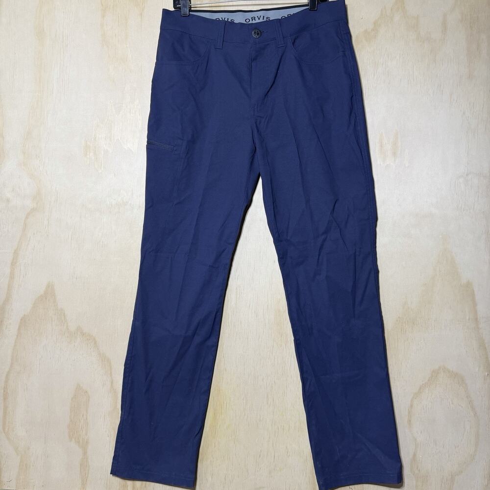 Orvis Pants Mens 32x32 Blue Outdoor Travel Hiking Stretch Lightweight